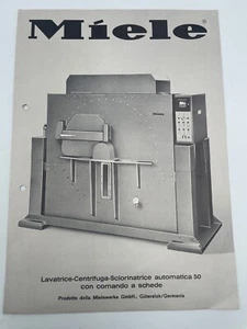 Brochure Miele Lavatrice centrifuga Sciorinatrice automatica 50 - Picture 1 of 2