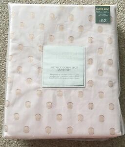 Super King Duvet Set 260 X 220 cm Include 2 Pillow Cases 100% Cotton Decorated