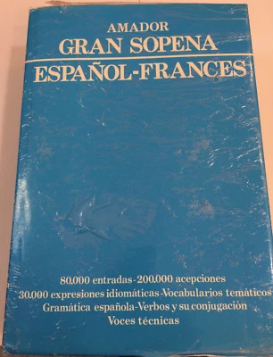 AMADOR GRAN SOPENA ESPANOL - FRANCES & FRANCES - ESPANOL - 2 TOMOS  - Image 1 of 4