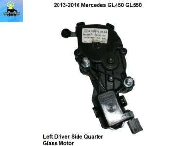1666700004 13 14 15 16 Mercedes Benz GL450 GL550 Left Rear Quarter Glass Motor - Image 1 of 4