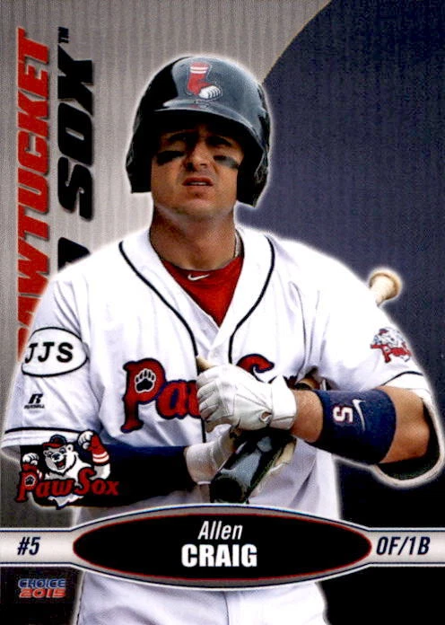2015 Pawtucket Red Sox Choice 8 Allen Craig Murrieta California CA Baseball Card - Image 1 of 2