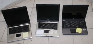 drei Laptops: ASUS A6000 Acer TravelMate 2355XCi-100 HP Compaq 6715s startet kur - Bild 1 von 19