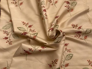 2.00 Metres...Buttermilk embroidered fabric....cushions, curtains etc - Picture 1 of 3