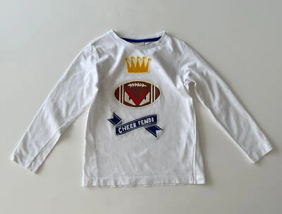 FENDI Boys Long Sleeve T-Shirt Size 7 - Image 1 of 4