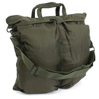 SACCA BORSONE BORSA PORTA CASCO VOLO PILOTA ESERCITO MILITARE MIL-TEC VERDE