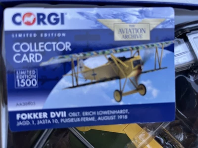 CORGI: Folker D.VII (OBLT), ENRICH LOWENHARDT JASTA.10,  "AA38905" 1:48 - Image 1 of 4