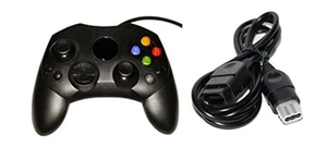 Schwarzer Controller und Verlängerungskabel für Xbox Original Xbox Original - Bild 1 von 4