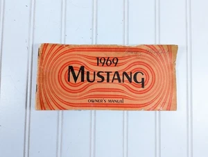 Mustang 1969 manual del propietario original de fábrica impresión del 68 de julio primera edición - Imagen 1 de 4