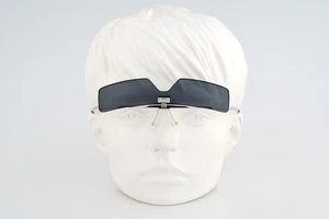 Dolce & Gabbana DG 375S 753 Vintage 90s wrap silver rectangle flip up sunglasses - Picture 1 of 12