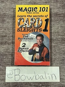 Magic 101 : Secrets of Card Sleights by Tod Buchanan ( VHS , 2000 ) Vntg & New ! - Picture 1 of 6