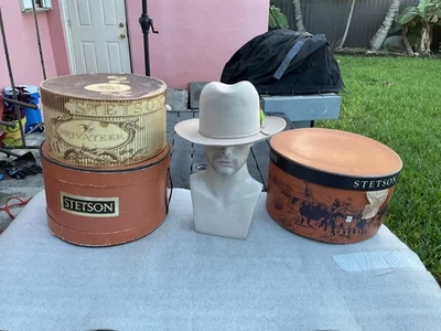 Vintage EXCELLENT Stetson 40s TWENTY Taupe Will Custom SHAPE  7-1/4+++ 7-3/8 - Image 1 of 4