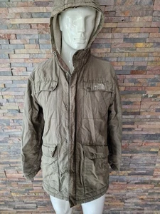 The North Face - Khaki Green Fleece Lined Hooded Coat / Jacket MEDIUM - used. - Picture 1 of 11