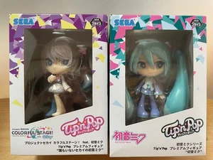 Figura Hatsune Miku COLORFUL STAGE Tip’n Pop 2 juegos SEGA limitado VOCALOID sin usar - Imagen 1 de 18