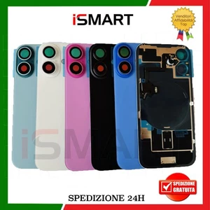 SCOCCA POSTERIORE PER IPHONE 16 VETRO BACK GLASS HOUSING COVER - Imagen 1 de 6