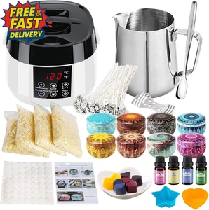 Electric Candle Making Kit with Melting Pot, DIY Wax Melt Making Kit with 480G S - Picture 1 of 12