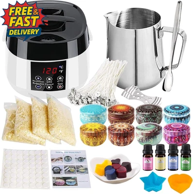 Electric Candle Making Kit with Melting Pot, DIY Wax Melt Making Kit with 480G S - Image 1 of 4