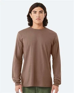 BELLA + CANVAS Jersey Long Sleeve Tee - Vintage Brown - BELLA + CANVAS 3501 - Picture 1 of 2