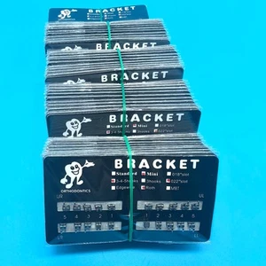 100Pks Dental Orthodontic MIM Monoblock Brackets Braces Mini Roth 022 Hooks 345 - Picture 1 of 17