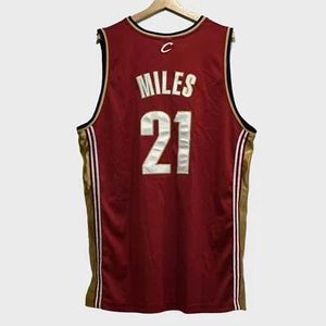 Vintage Reebok Darius Miles Cleveland Cavaliers Authentic Rot NBA Trikot 48 XL - Bild 1 von 6