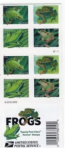 2019 Forever Frogs Complete Booklet, Scott #5398b, Mint NH - Picture 1 of 1