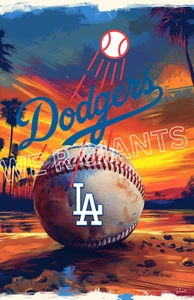 Los Angeles Dodgers Poster 11x17 Dodgers MLB Druck - Bild 1 von 2