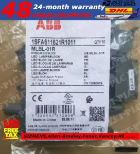 1pcs ABB push button switch lampholder MLBL-01R 24VAC/DC US Free TAX - Picture 1 of 1