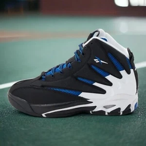 Reebok The Blast Mens Black Athletic Basketball Shoes Sneakers Og - Picture 1 of 8