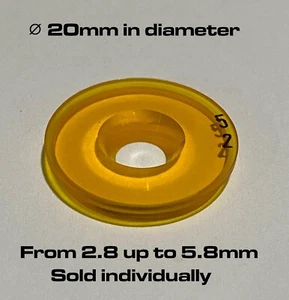Feinwerkbau Yellow 20mm inserts for 22mm Sight 2.8mm up to 5.8mm #1780.8xx.x - Foto 1 di 3