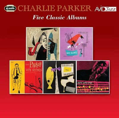 Charlie Parker Five Classic Albums 2-CD NEW SEALED 2020 Remastered Jazz - Image 1 of 3