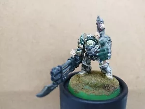 Warhammer 40k Chaos Space Marines Terminator w Reaper Autocannon Painted Metal - Picture 1 of 6