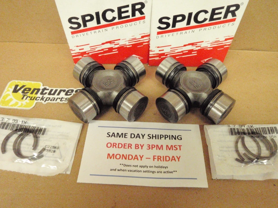 Kit de juntas en U Ford F100 F150 Bronco Dana 44 delanteras 73 a 96 OEM Spicer Foto 1 de 3