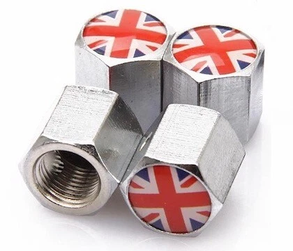 Union Jack Tyre Valve Stem Caps - Image 1 of 1