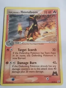 Pokémon TCG Team Magma's Houndoom EX Team Magma vs Team Aqua 34 Regular Uncommon - Picture 1 of 2