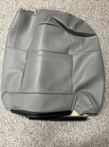 GMC Envoy Buick Ranier DriverSide Front Seat Back Gray Leather - Picture 1 of 2