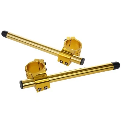 Bike It Clip-On Moto Motorcycle Motorbike Bar Kit Gold - 53 MM - Image 1 of 4