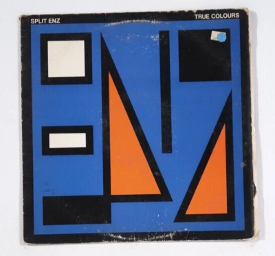 Split Enz True Colors Vinyl LP BLUE Jacket 1980 Etched Record A&M SP-4822 Foto 1 de 4