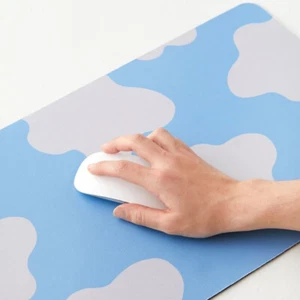Alfombra de escritorio para juegos/oficina, almohadilla para mouse grande X, impresión azul en la nube cielo 27"" L x 12"" H - Imagen 1 de 5
