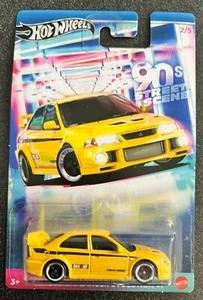 New 2025 Hot Wheels '90's Street Scene Mitsubishi Lancer Evolution VI Yellow - Picture 1 of 5