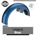 21" Reveal Wrapper Hugger Front Fender Fits 09+ Harley LEGEND BLUE (GLOSSY)