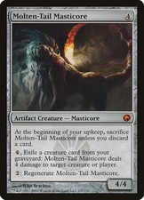 MTG X4: Molten-Tail Masticore, Scars of Mirrodin, M, NM