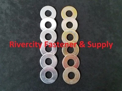 (12) Juego de 12 LAVADORAS DE REPUESTO 2-1/2" Plateado y Amarillo Foto 1 de 4