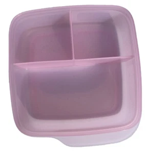 NEW Tupperware LUNCH-IT Divided Containers LIGHT PINK Set of 2 BENTO BOX - Picture 1 of 4