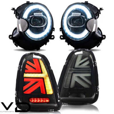 VLAND LED Headlights+SMOKE Tail Lights For 2007-2013 Mini Cooper R56 R57 R58 R59 - Image 1 of 4