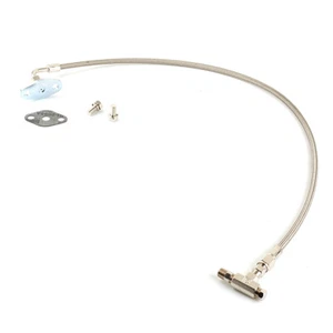 40" AN4 Oil Feed Line For Holset's Cummins' HX35 HX40 HX50 HX55 1/8NPT T-Fitting - Picture 1 of 5