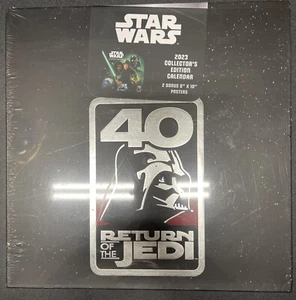 2023 Star Wars RETURN OF THE JEDI 40th anniversary COLLECTOR CALENDAR W/ Posters - Picture 1 of 2