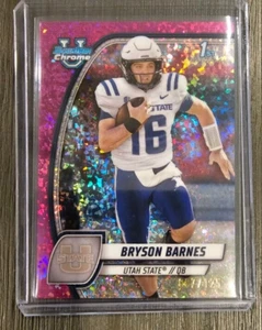 2024 Bowman U Chrome Bryson Barnes 1st Bowman Fuchsia Mini Diamond # 97/125 - Picture 1 of 2