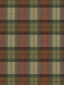 Stroheim 100% Wool Plaid Check Upholstery Fabric- Buxley Autumn 1.75 yds 5816910 - Picture 1 of 3