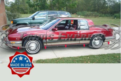 Cadillac Eldorado 1986-1991 panel basculante cromado moldura lateral FL 6 1/4" 10 piezas Foto 1 de 2