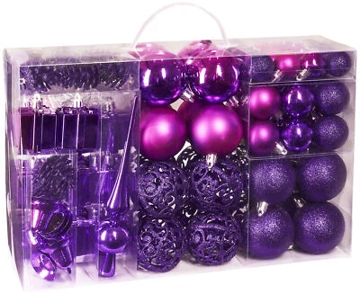 BRUBAKER 101 Piezas Adornos de Árbol de Navidad Irrompibles - Varios Colores Foto 1 de 4