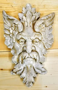  Michelangelo’s Art “Florentine Man” Wall Sculpture Green Man Plaque - Picture 1 of 3